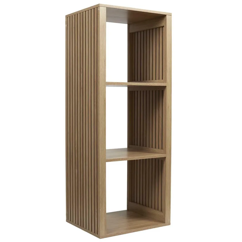 Regał MEBLIVA Klaus 3 Półki Skandynawski MDF - Naturalny