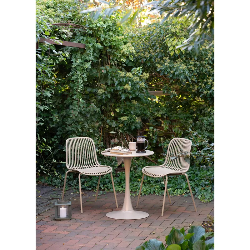 Stół MEBLIVA Meira Okrągły 60cm Taupe