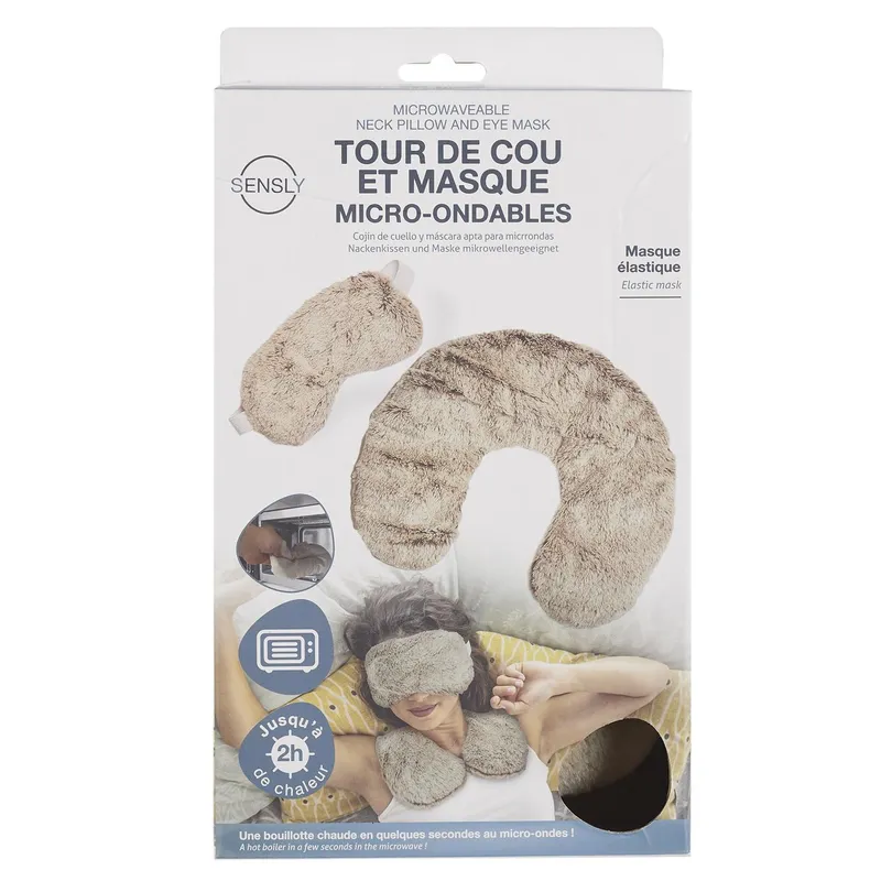Zestaw Ocieplaczy MEBLIVA Zdrowy Sen, Tkanina - Brązowy