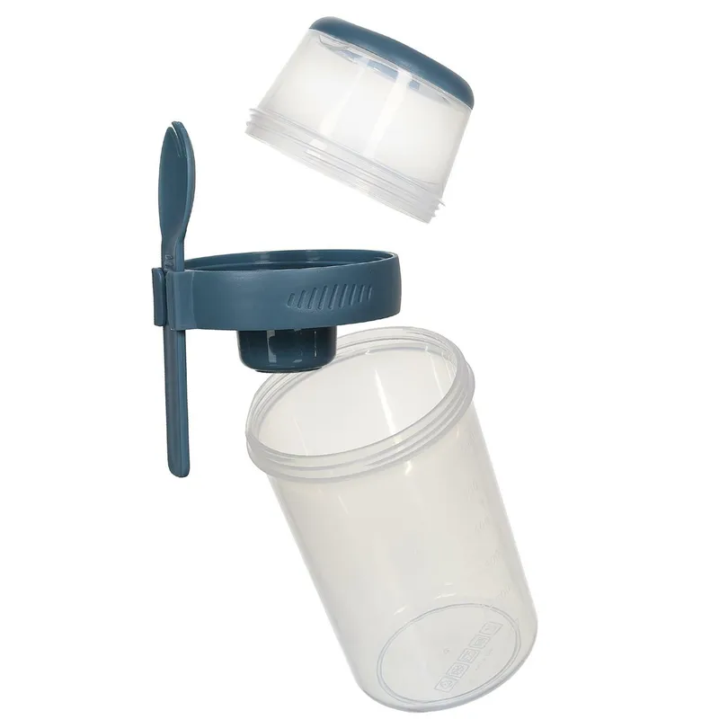 Lunch Box MEBLIVA Z 3 Przegródkami, Polipropylen - Niebieski