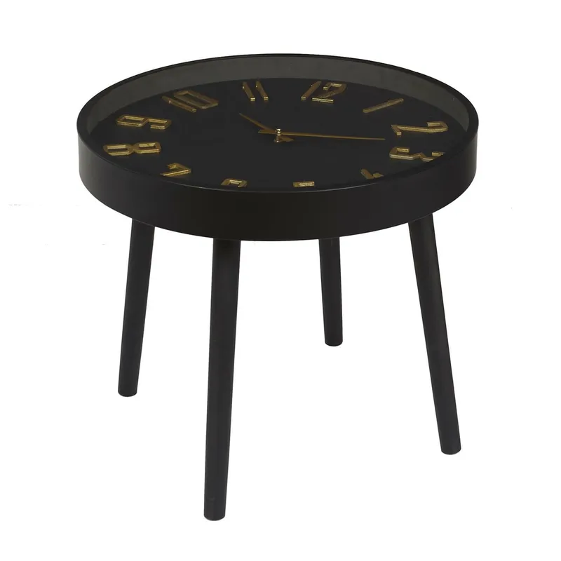 Stolik Kawowy MEBLIVA Telis Metal 50 cm - Czarny