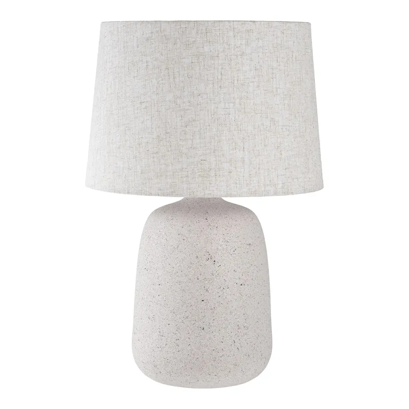 Lampa Stołowa MEBLIVA Coft Ceramiczna, 46 cm - Piaskowa