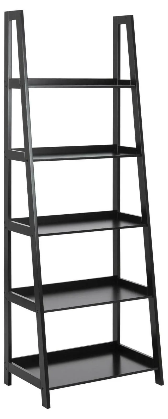 Regał MEBLIVA Wally II MDF 180 cm Nowoczesny - Czarny