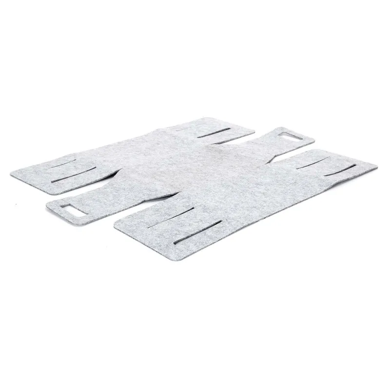 Kosz MEBLIVA Z Filcu Składany M 25x17x16 cm - Szary