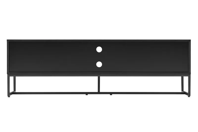 Szafka RTV MEBLIVA Clar 160 cm, Dąb Skandynawski - Czarny