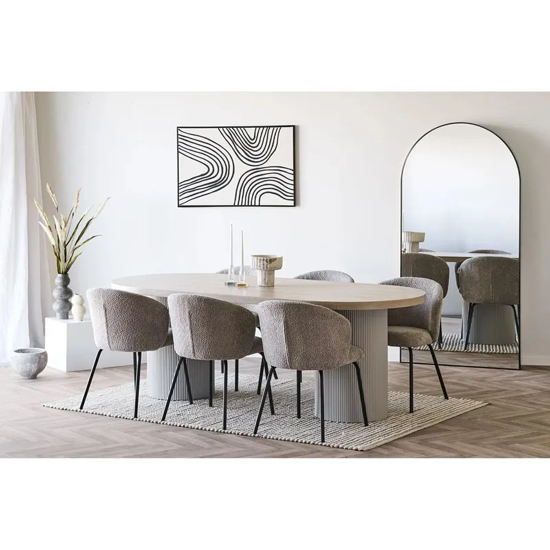 Wazon Ceramiczny MEBLIVA Wysokość 33,5 cm - Brązowy