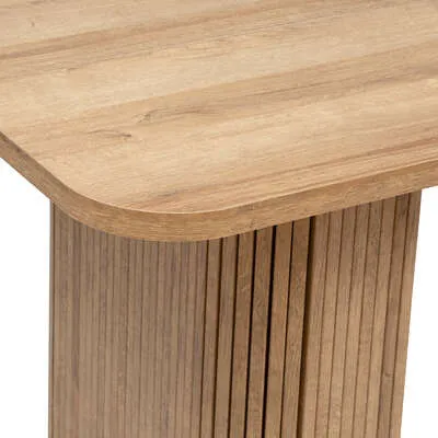 Stół MEBLIVA Colva Nowoczesny Z Efektem Drewna 180x90 cm - Naturalny