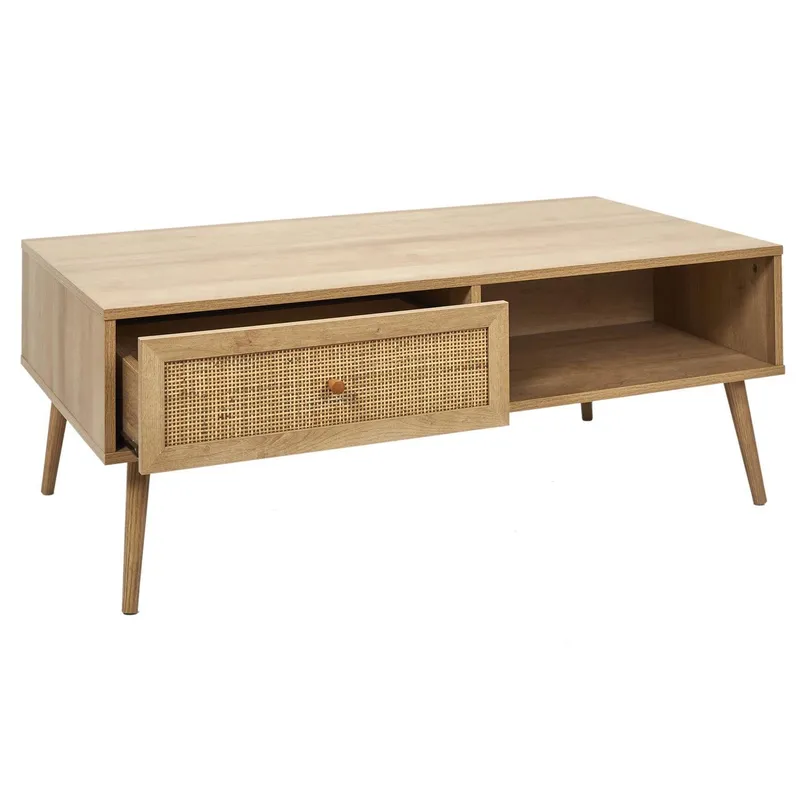Stolik Kawowy MEBLIVA Bali Drewniany 110x59 cm - Naturalny