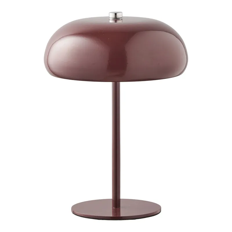 Lampa Stołowa MEBLIVA Margate Akumulatorowa, Metalowa - Bordowa