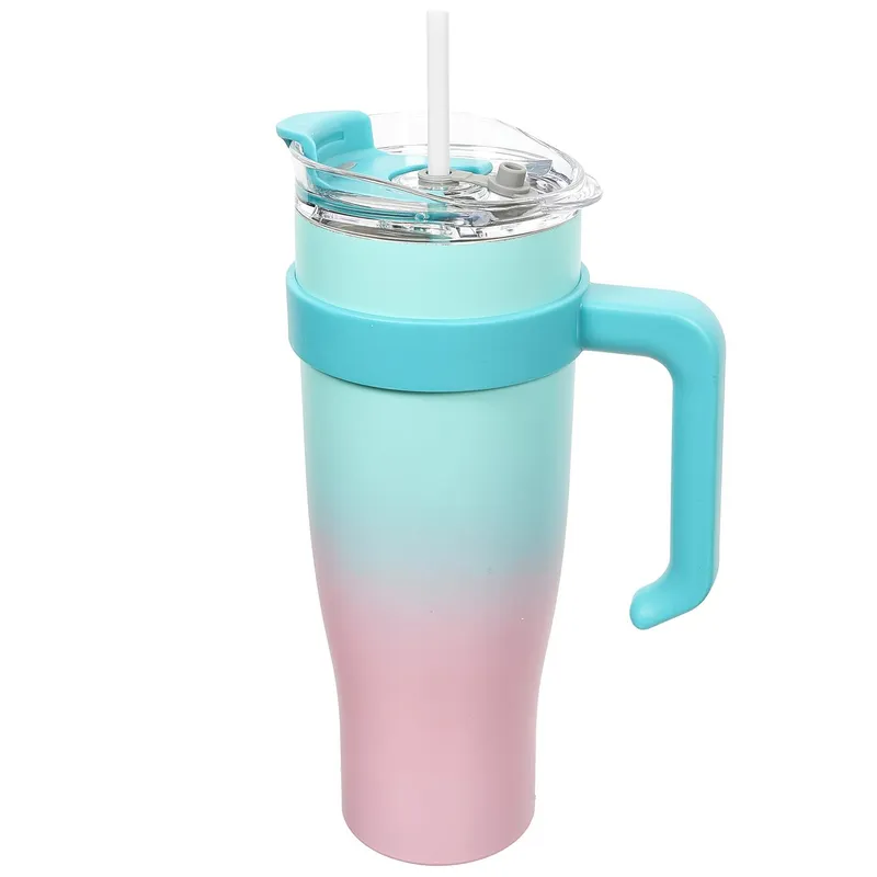 Kubek Termiczny MEBLIVA Miami Tie-Dye, Stal Nierdzewna 1200 ml - Niebieski