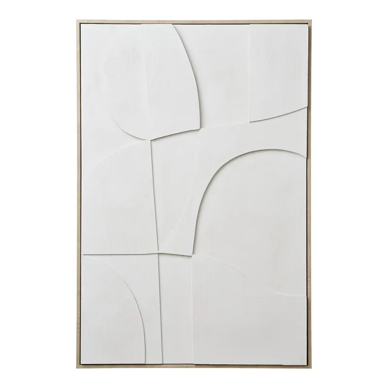 Obraz Dekoracyjny MEBLIVA Madeline 60x90cm, Drewno, Klasyczny - Biały