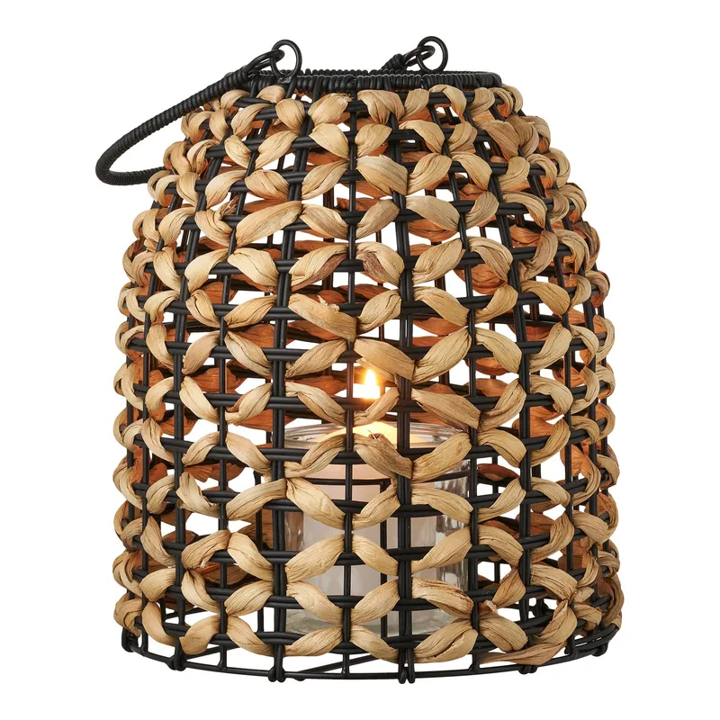 Lampion Ogrodowy MEBLIVA Pinto, Rattan, Boho - Naturalny