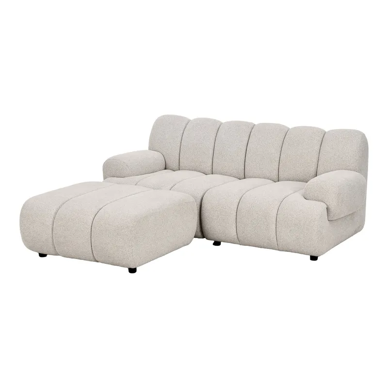 Sofa Modułowa MEBLIVA Taza 2,5-OSOBOWA Skandynawska - Piaskowa