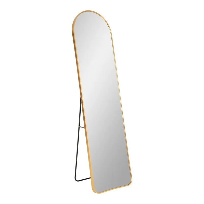 Lustro Stojące MEBLIVA Madrid Owalny 150 cm Metal - Złoty