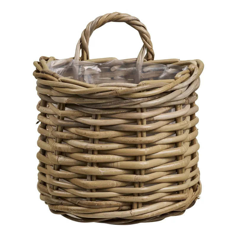 Kosz Dekoracyjny MEBLIVA Keli Rattan, Styl Boho - Naturalny
