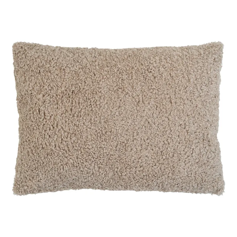 Poduszka Dekoracyjna MEBLIVA Tavira Boucle 45x60cm - Szarobrązowa