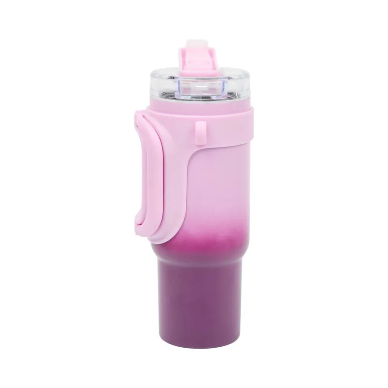Kubek Termiczny MEBLIVA Malibu 900ml, Polipropylen - Różowo-Fioletowy