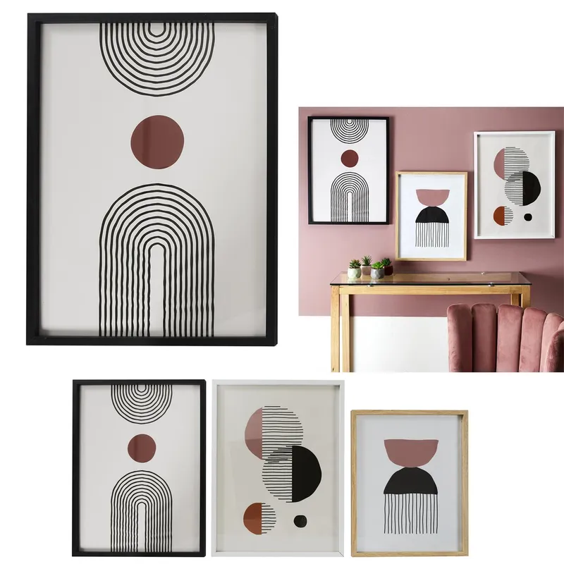 Obraz Dekoracyjny MEBLIVA Art-Deco 60x45cm, Styl Klasyczny - Czarny