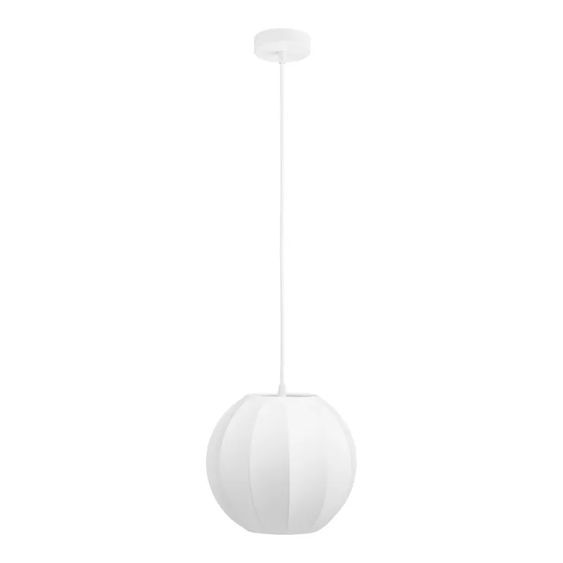 Lampa Wisząca MEBLIVA Coventry Okrągła Nowoczesna 25 cm - Biała