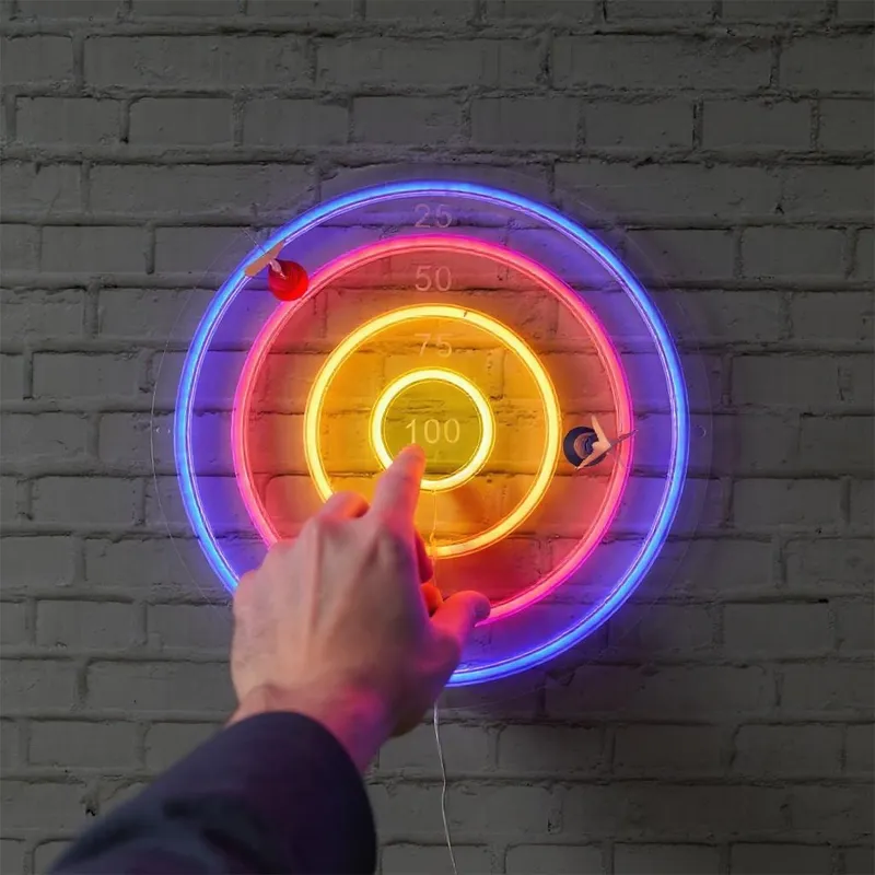 Lampa Ścienna MEBLIVA Tarcza LED 46x46 cm, Tworzywo Sztuczne - Kolorowa