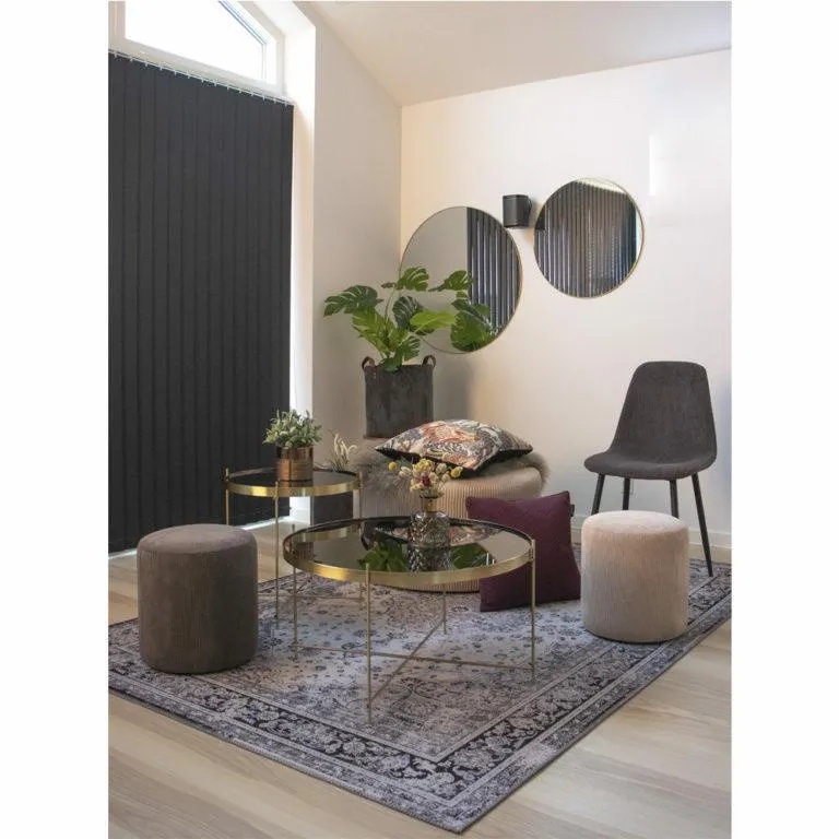 Lustro MEBLIVA Jersey Okrągłe 80cm Nowoczesne - Złoty