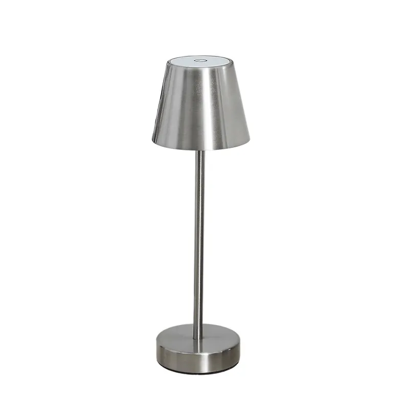 Lampa Stołowa MEBLIVA Casablanca LED Dotykowa 36cm - Srebrna