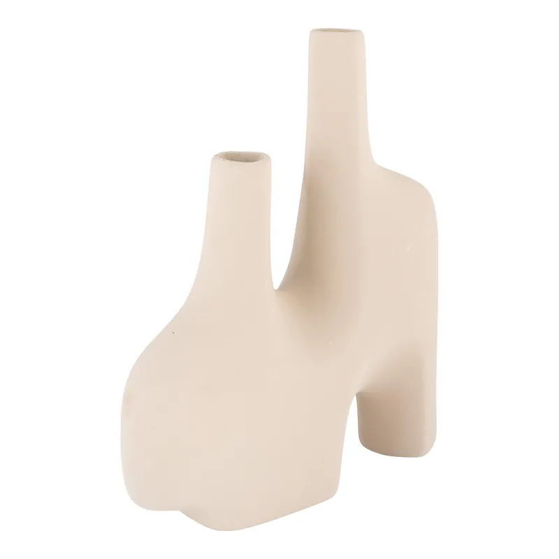 Wazon MEBLIVA Sand Ceramiczny Do Dekoracji - Beżowy