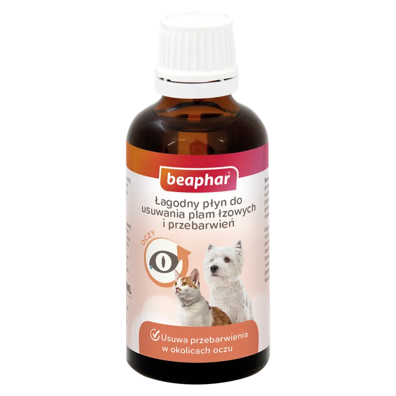 BEAPHAR Łagodny Płyn Do Usuwania Plam Łzowych I Przebarwień 50ml