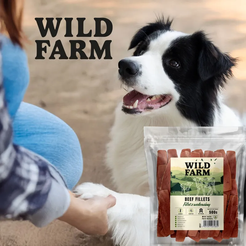 Przysmak Dla Psa Filet Z Wołowiny Naturalny Bezzbożowy ZOOJOY 500 g