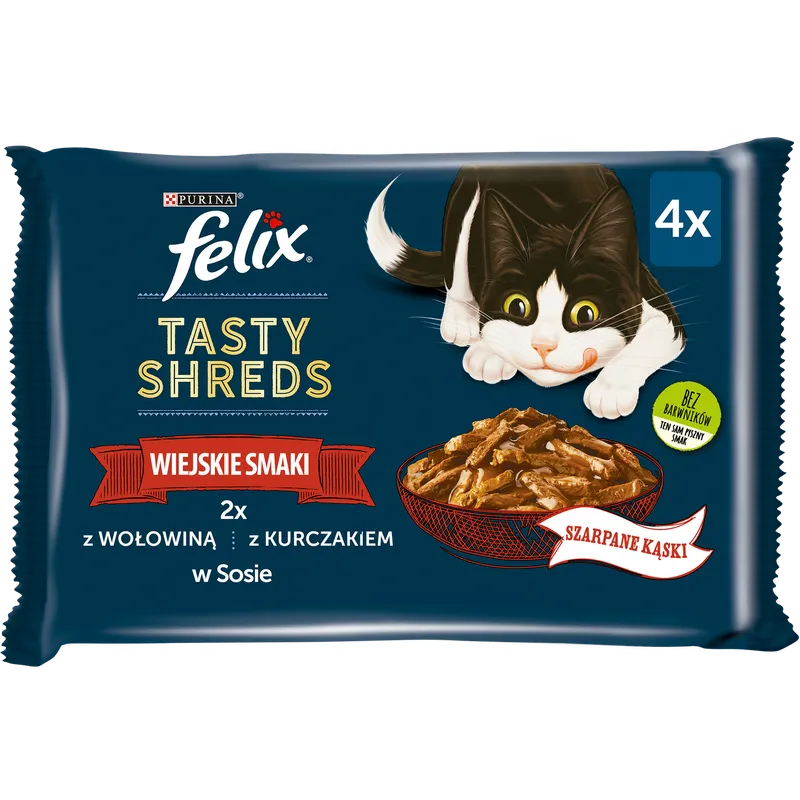 Karma Mokra Dla Kota W Sosie Wiejskie Smaki 320 g ZOOJOY Felix Tasty