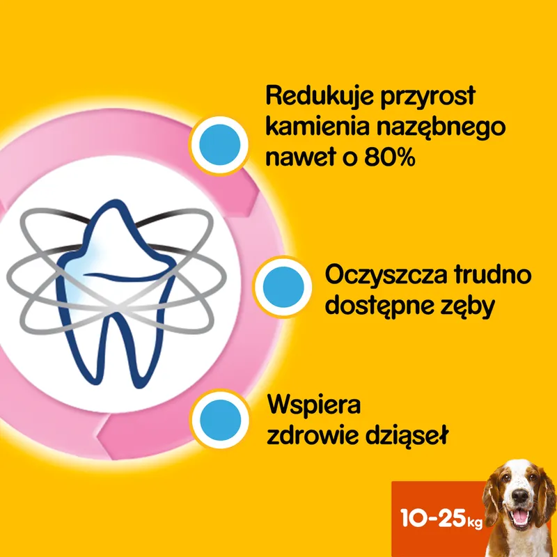 Pedigree DentaStix Przysmak Dentystyczny Dla Psów Od 4 Miesiąca I Wadze 10-25KG 180g