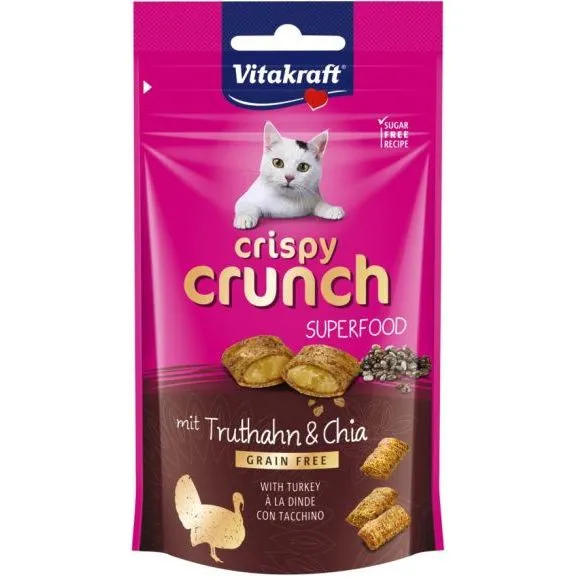 Vitakraft Crispy Crunch Z Indykiem I Chią 60g