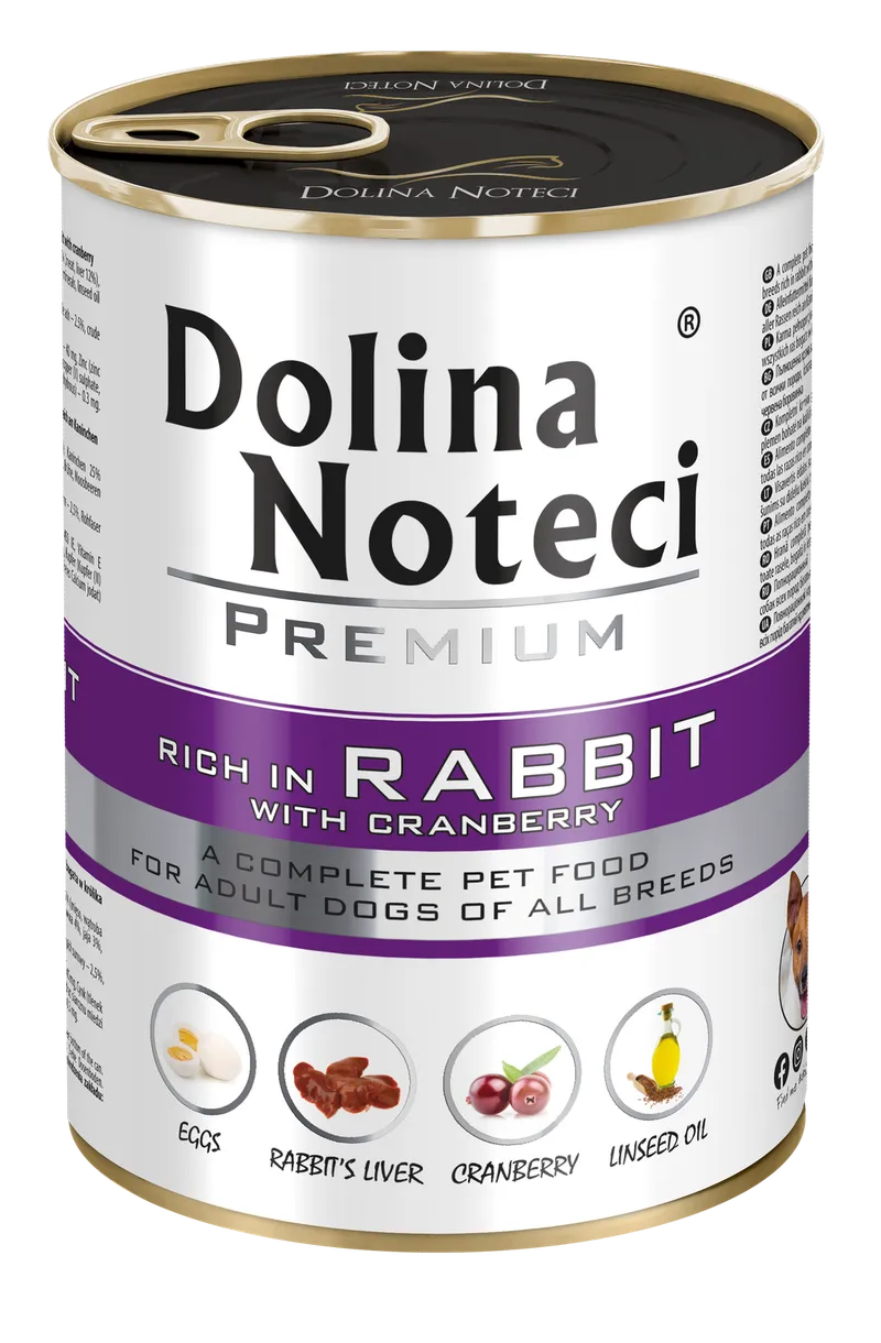 Dolina Noteci Premium Królik Z Żurawiną 400g