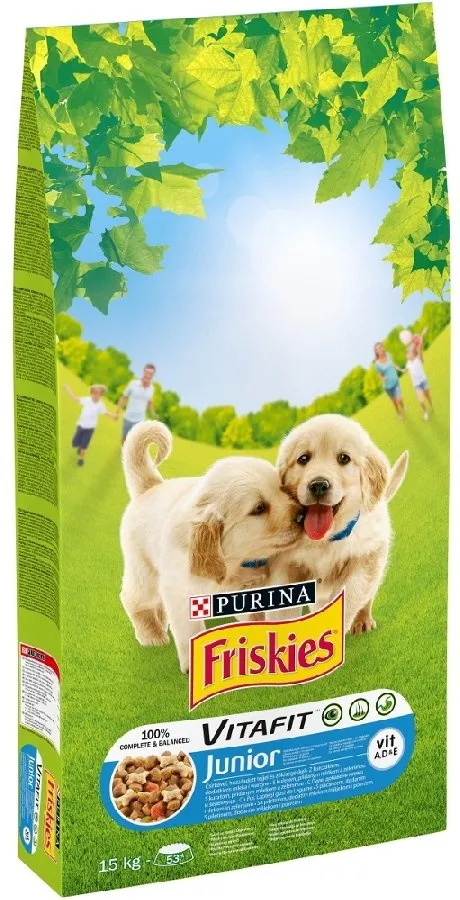 PURINA Friskies Junior Z Kurczakiem Mlekiem I Warzywami 15kg