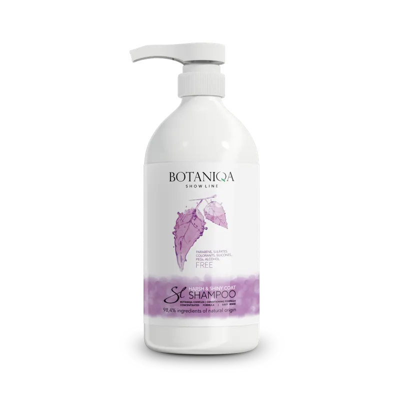 BOTANIQA Harsh & Shiny Coat Shampoo Szampon Dla Psów Szorstkowłosych 1l