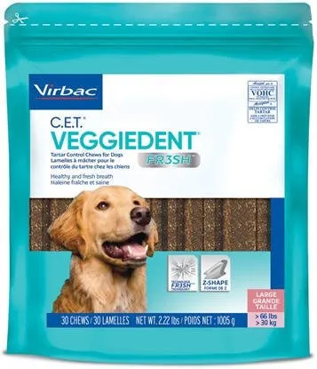 Virbac Veggiedent Fresh Gryzak L (>30KG) 15SZTUK