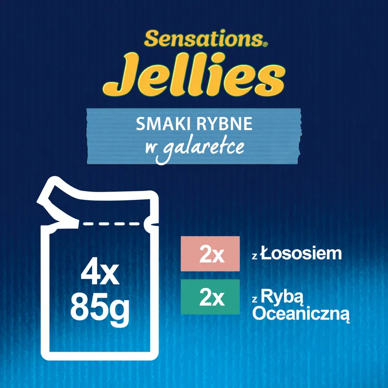 Felix Sensations Jellies Karma Dla Kota Smaki Rybne W Galaretce 4x85g