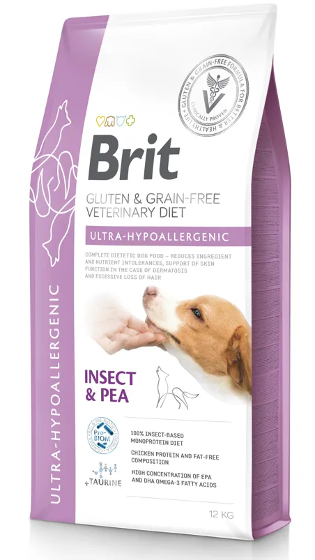 Brit GF Veterinary Diets Dog Ultra-Hypoallergenic Insect 12kg