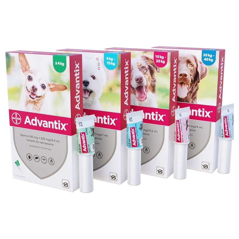 Bayer Advantix Krople Na Kleszcze I Pchły 2,5ml