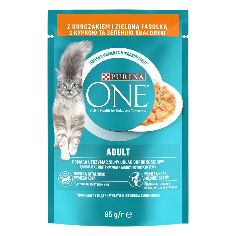 Purina One Adult Karma Dla Kota Z Kurczakiem I Zieloną Fasolką 85g
