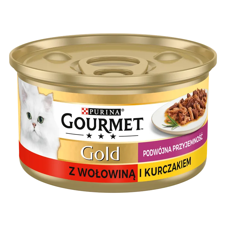 Purina Gourmet Gold Z Wołowiną I Kurczakiem W Sosie 85g