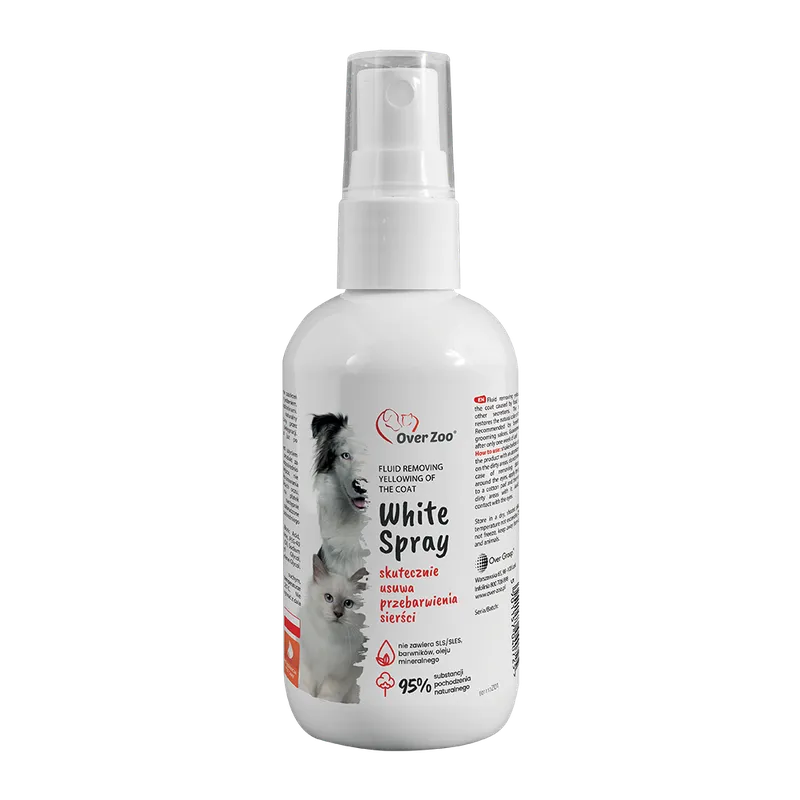 OVER ZOO White Spray Płyn Usuwający Zażółcenia 100ml