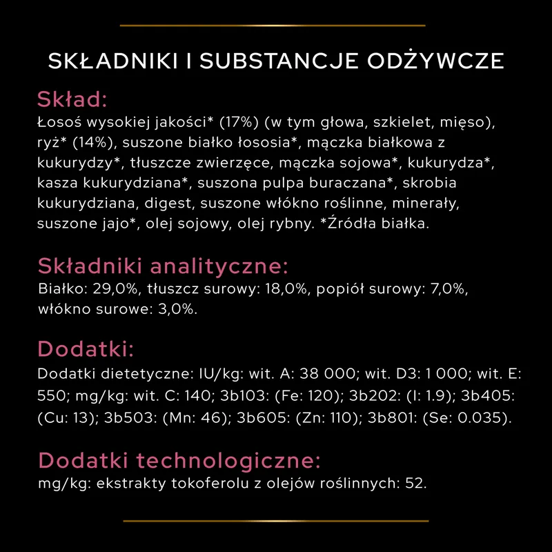 Purina Pro Plan Medium Adult Sensitive Skin Optiderma Łosoś I Ryż 14kg