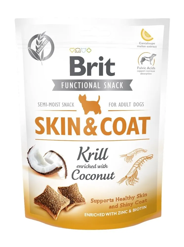 Brit Care Dog Functional Snack Skin&Coat Krill 150g