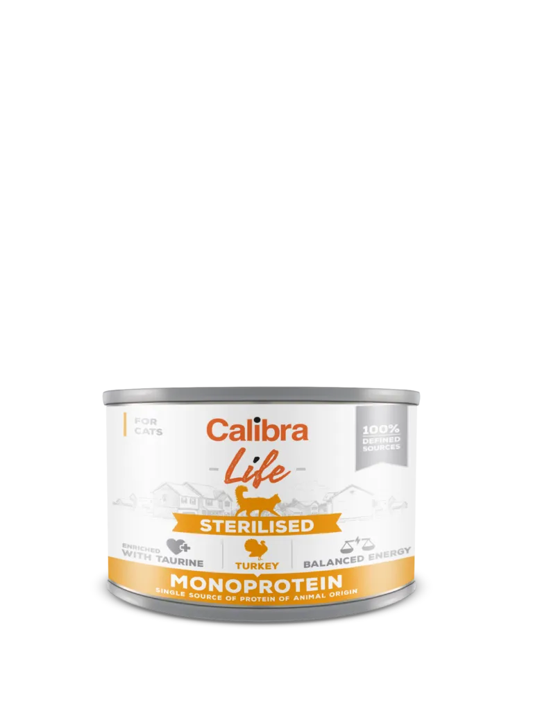 Calibra Cat Life Sterilised Karma Dla Kota Z Indykiem 200g