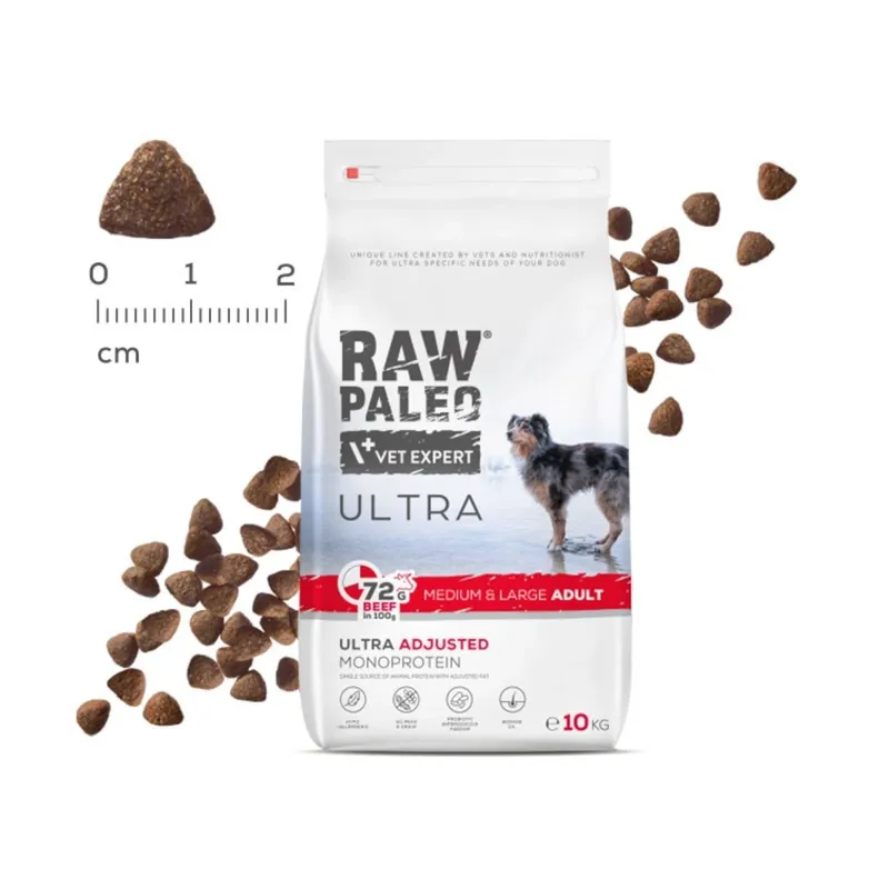 VetExpert Raw Paleo Ultra Beef Adult Medium/Large 10kg