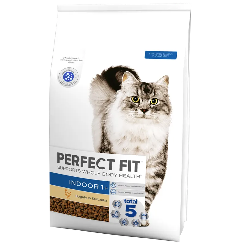 Perfect Fit™ - Sucha Karma Pełnoporcjowa Dla Dorosłych Kotów Niewychodzących, Bogata W Kurczaka 7kg