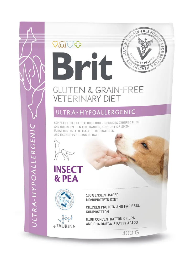 Brit GF Veterinary Diets Dog Ultra-Hypoallergenic Insect 400g