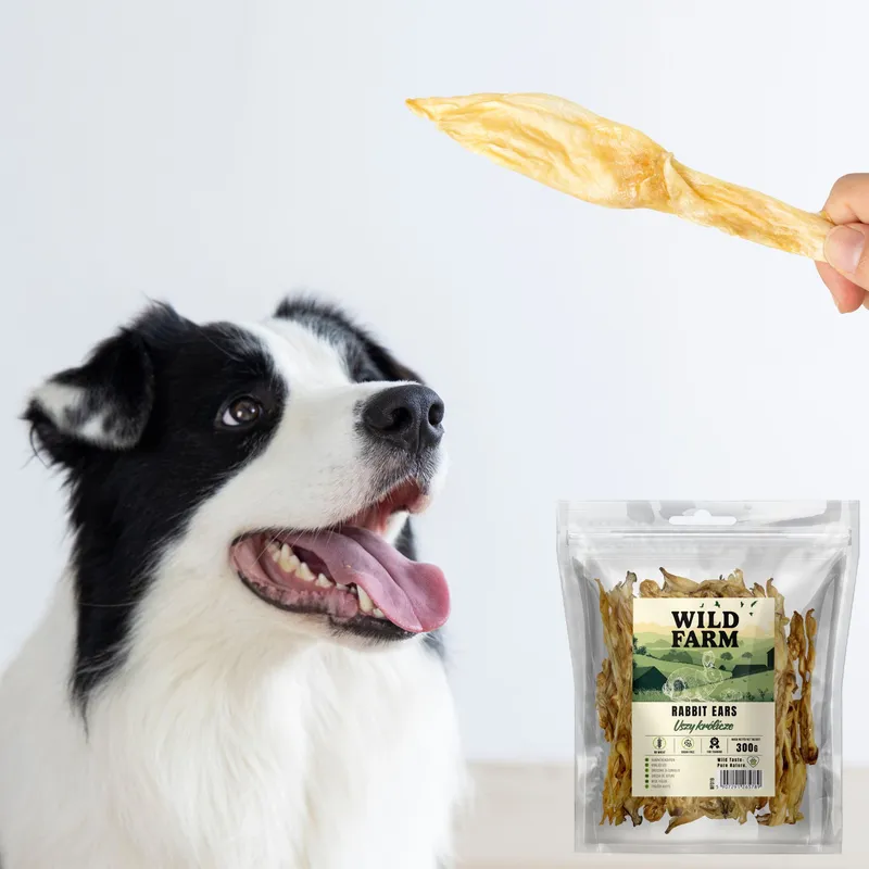 Przysmak Dla Psa Uszy Królicze Naturalne Bezzbożowe ZOOJOY 300 g