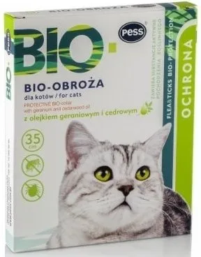 PESS Obroża Biologiczna Z Olejkiem Geraniowym 35cm